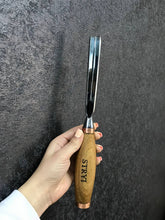 Load image into Gallery viewer, Large sculpture chisel, V-tool 90 degree, heavy duty gouge STRYI Profi, V-parting chisel, carpentry tool, making furniture