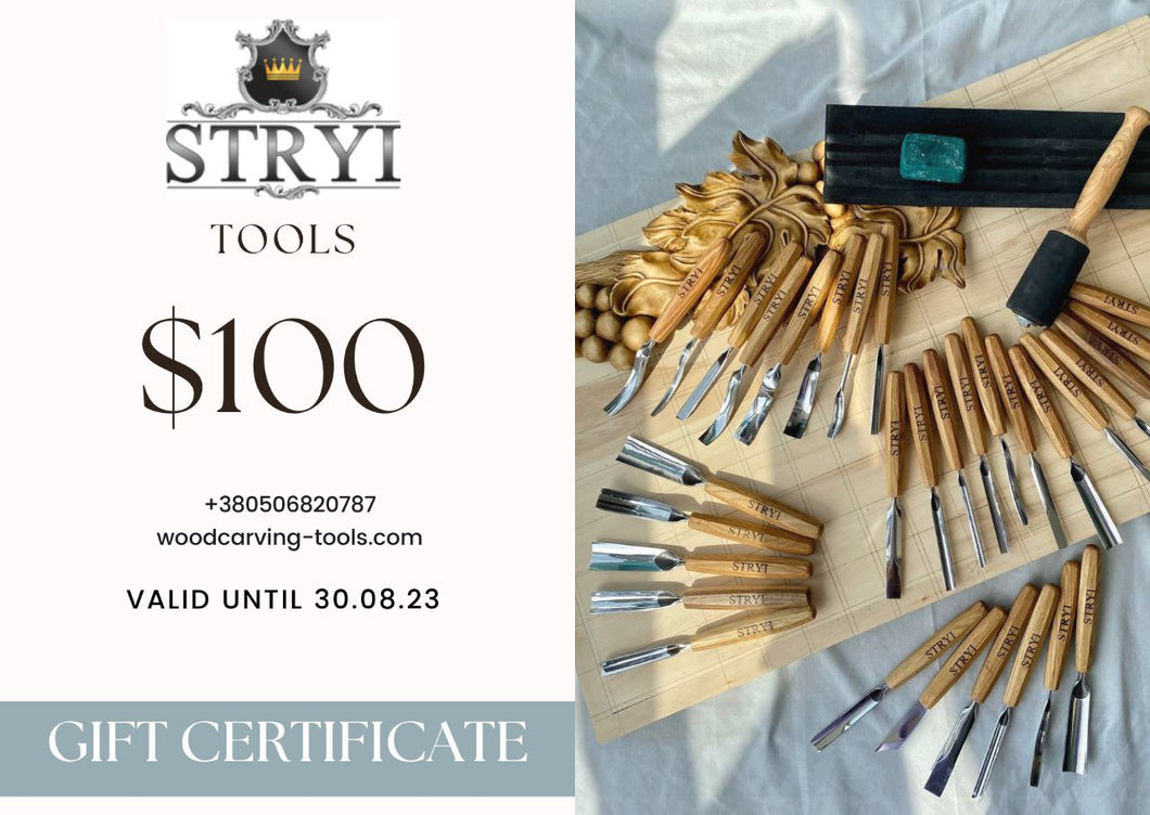 Fathers day gift certificate award, different nominal value from STRYI Tools