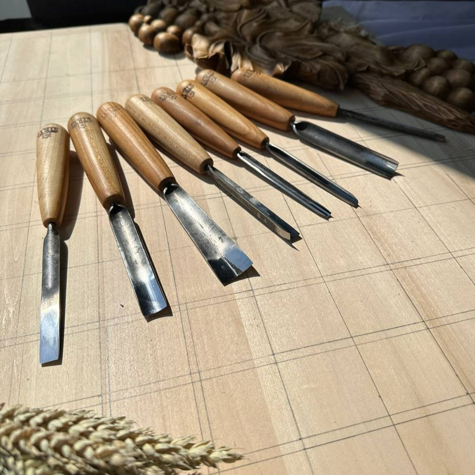Perfil de gubia #7, cincel para tallar madera sin pulir STRYI Standart –  Wood carving tools STRYI