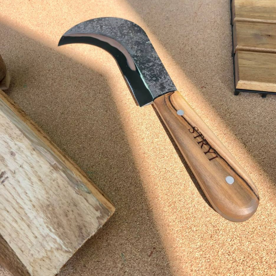 Hand Forget Sickle, Short Blade Machete, Greenworking knife, Husband and Dad Gift, Camping Equipment for Men