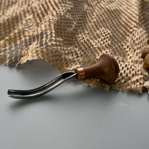 Barrido de gubia doblada para tallado de palma #9 STRYI Profi, herramienta de corte lono, buriles STRYI