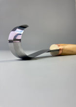 Load image into Gallery viewer, Wood carving hook knife for spoon bowl and kuksa cutting STRYI, spoon making, spoon knife