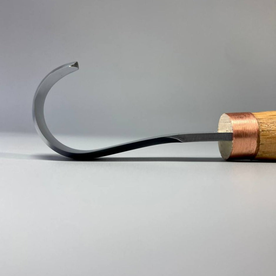 Cuchillo de gancho para tallar madera para cuchara, cuenco y corte de kuksa STRYI