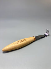 Load image into Gallery viewer, Wood carving hook knife for spoon bowl and kuksa cutting STRYI, spoon making, spoon knife