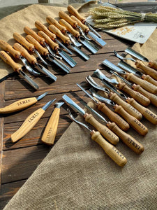 Juego de herramientas para tallar madera 30 piezas STRYI Profi, juego completo para tallar