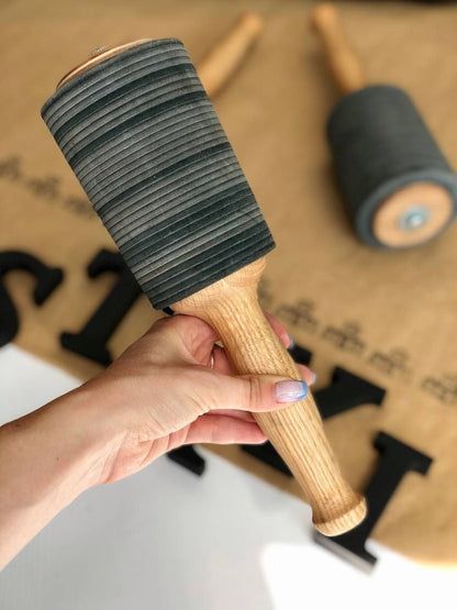 Leather mallet STRYI for woodworking, Stone processing, Hammer, Woodworking mallet, Sculpture Carving mallet