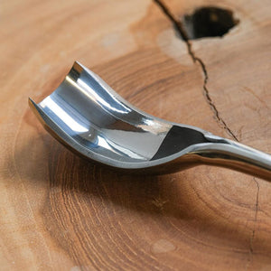 Short bent gouge 20mm, wood carving tools, spoon gouge STRYI Profi, bowl carving, spoon carving, stryi gouge
