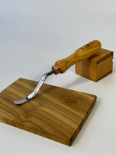 Load image into Gallery viewer, Gouge long bent chisel, profile#1 flat, STRYI Profi, bent gouges, carving tools, curved tools