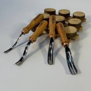 Gubia cincel curvado largo, perfil #9, herramientas para tallar madera STRYI Profi