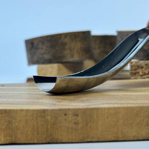 Gouge long bent chisel, #9 profile, woodcarving tools STRYI Profi