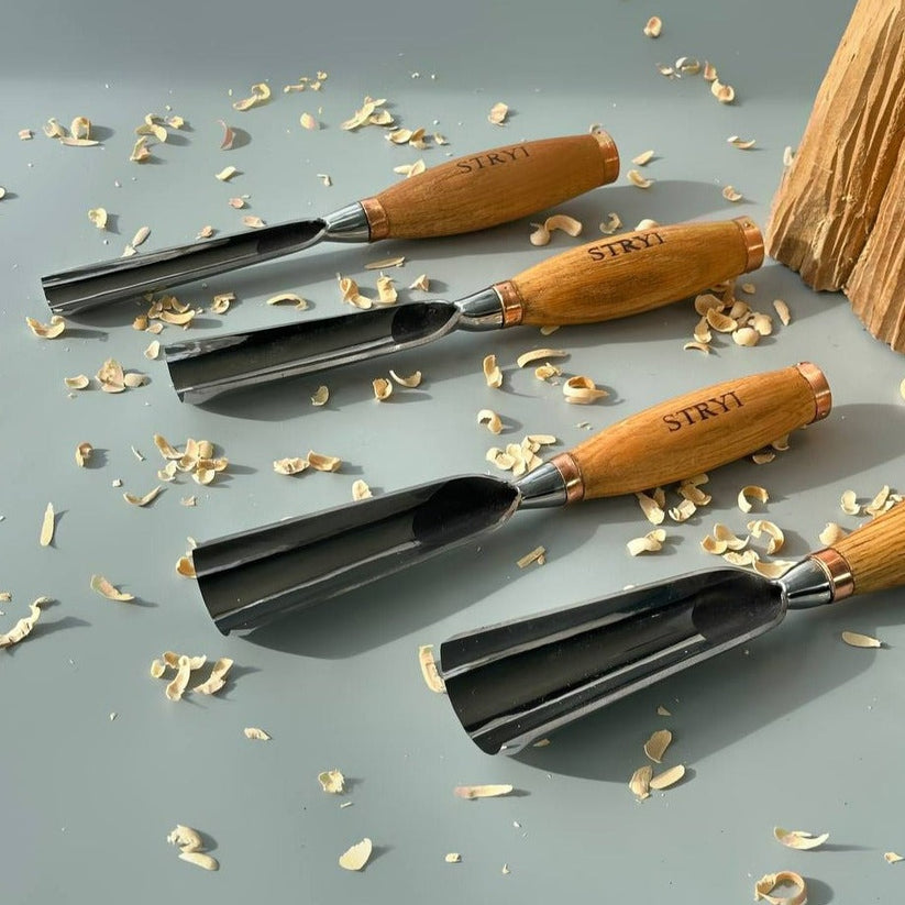 Large sculpture gouge, Heavy duty chisel 9 profile Semicircular gouge ...