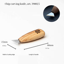 Load image into Gallery viewer, Knife for Сhip carving  25mm (1 in) STRYI Profi, Swallowtail knife from Adolf Yurev, Basic chip tool