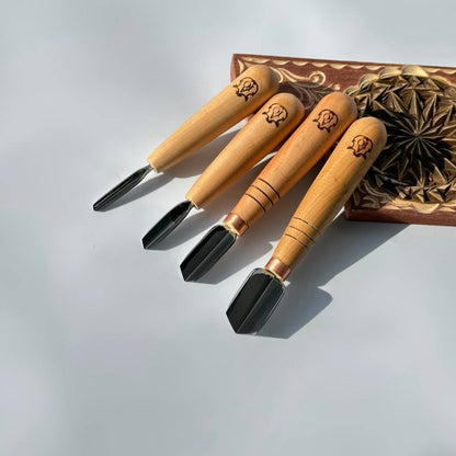 V-förmiger Kurzmeißel STRYI-AY Profi für Spanschnitzerei, Holzschnitzwerkzeuge, detailliertes Holzschnitzschnitzmesser, Geschenk für Männer, Messer und Werkzeuge