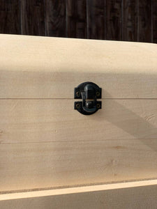 Rohling einer Schmuckschatulle aus Lindenholz mit Geheimfächern für Holzschnitzerei, Dekoration, Scrapbooking oder anderes