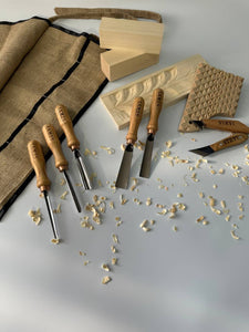 Juego de herramientas básicas para tallar madera STRYI para tallar y tallar en relieve