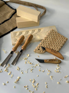 Juego de herramientas básicas para tallar madera STRYI para tallar y tallar en relieve