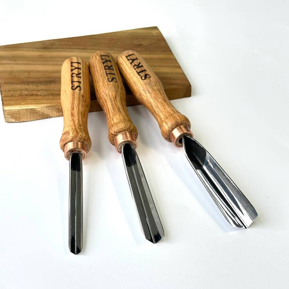 V-parting chisel 90 degrees, Wood carving tools STRYI Profi