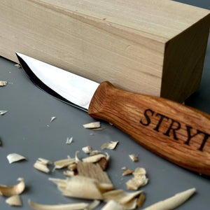 Sloyd knife STRYI Profi for wood carving 80mm, Carving tools, Carving knife, Gift for friend