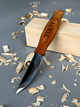 Cargar imagen en el visor de la galería, Cuchillo de escultura STRYI Profi para tallar madera 80mm