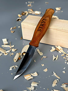 Cuchillo de escultura STRYI Profi para tallar madera 80mm