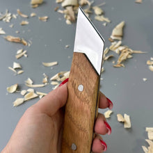 Load image into Gallery viewer, Chip carving knife 40mm STRYI Profi, Carving knife, Skewed knife, Knife for sculpting