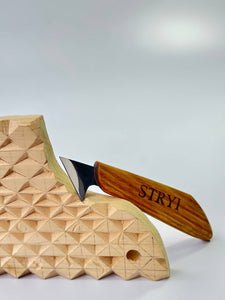Holzschnitzmesser 35 mm STRYI Profi zum Relief- und Kerbschnitzen