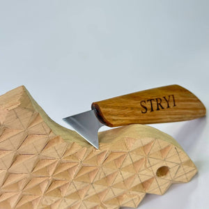 Holzschnitzmesser 35 mm STRYI Profi zum Relief- und Kerbschnitzen