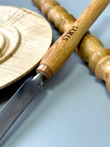 Cincel oblicuo de 70 grados, 30 mm, herramienta de trabajo de torno, herramienta de torneado de madera STRYI Profi