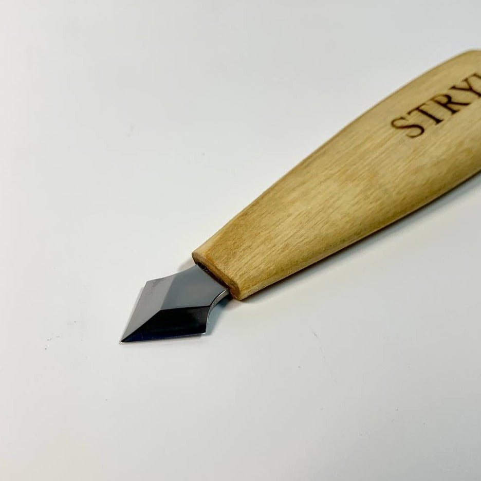 Cuchillo de carpintero para madera STRYI Profi, en forma de flecha