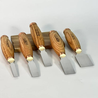 Set of straight flat bevel chisels STRYI Profi, Carpentry tool, Straight chisel, Woodworking tool (Copy)