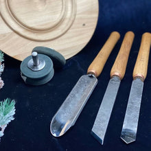 Laden Sie das Bild in den Galerie-Viewer, Wood turning tools set STRYI Profi 3pcs, set of lathe tools