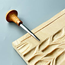 Load image into Gallery viewer, Palm carving tool STRYI Profi #1, Linocuttung tool, Micro wood Engraving chisel, Flat carving chisel