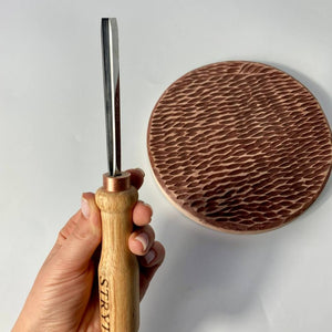 Cincel de separación en V de 35 grados STRYI Profi, herramientas para tallar madera
