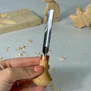 Palm carving tool STRYI Profi #5, Linocut tool, Microcarvung chisels, Engraving chisel