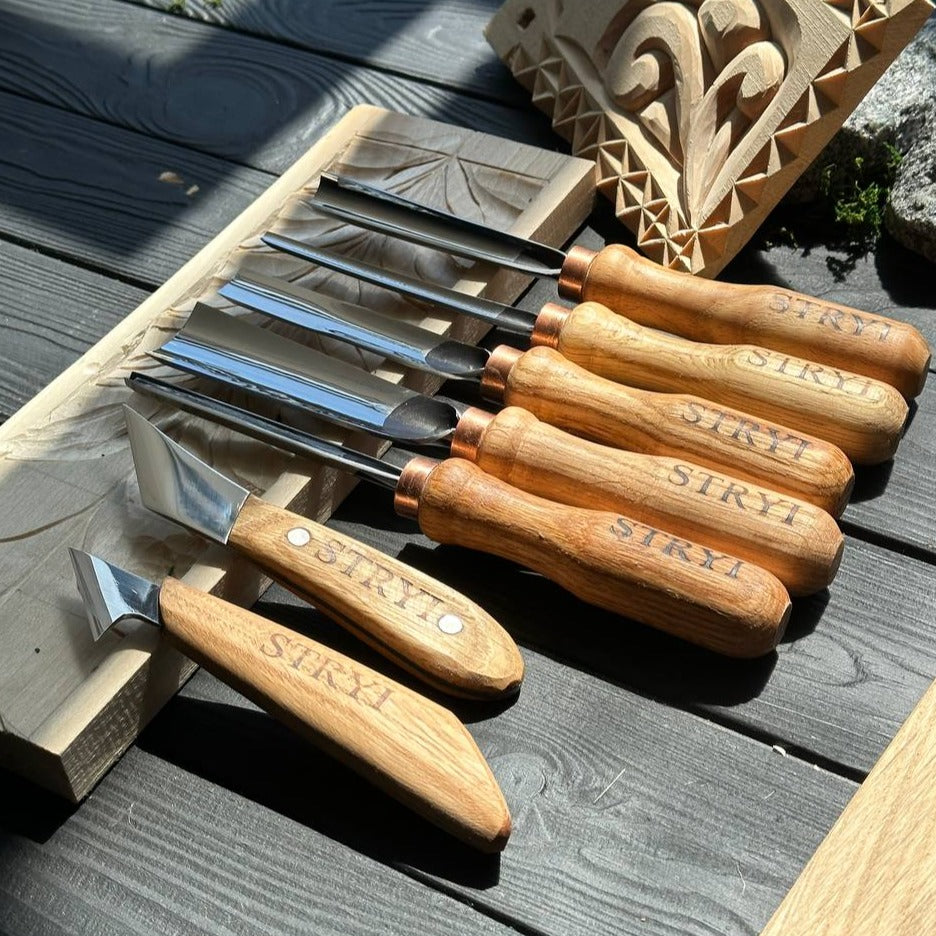 Grundlegendes Holzschnitzwerkzeug-Set STRYI zum Schnitzen und Reliefschnitzen