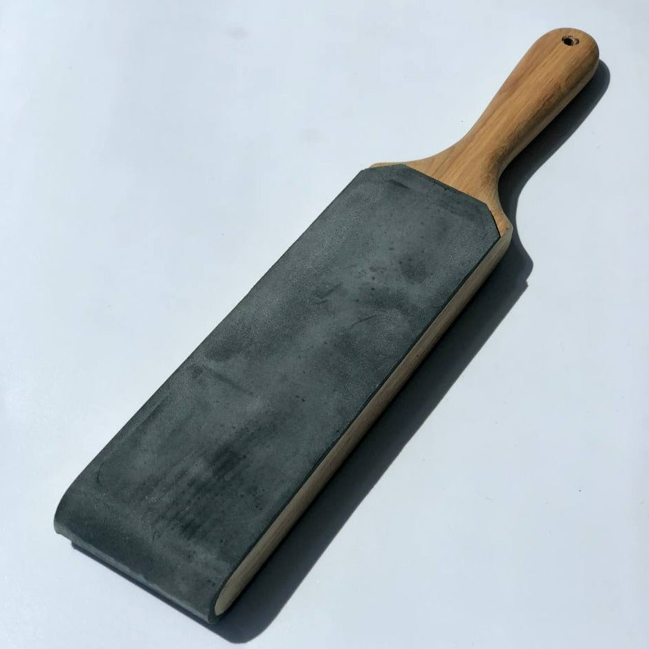 Leather strop double sided, for sharpening, polishing, Finishing knives, Flat chisels