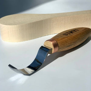 Spoon Bowl Kuksa carving hook knife 50mm STRYI Profi, Hook knife, Spoon carving knife, Carving plates
