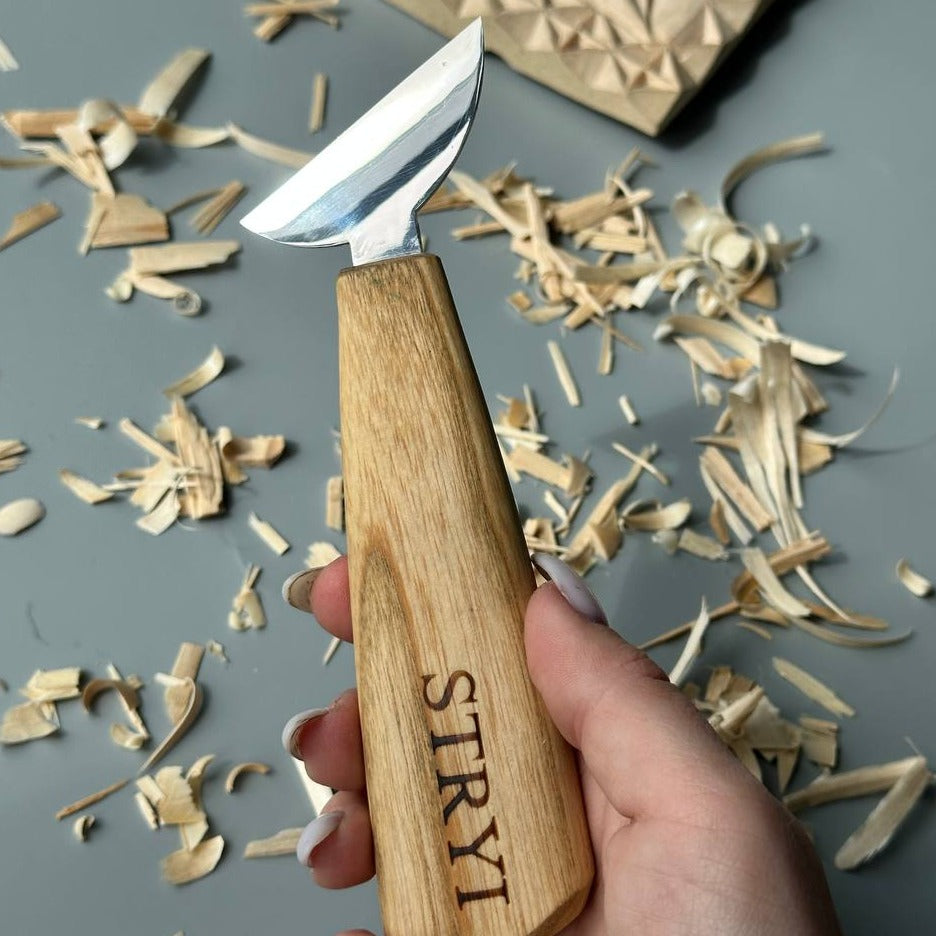 Messer für Holzschnitzerei STRYI Profi 50mm