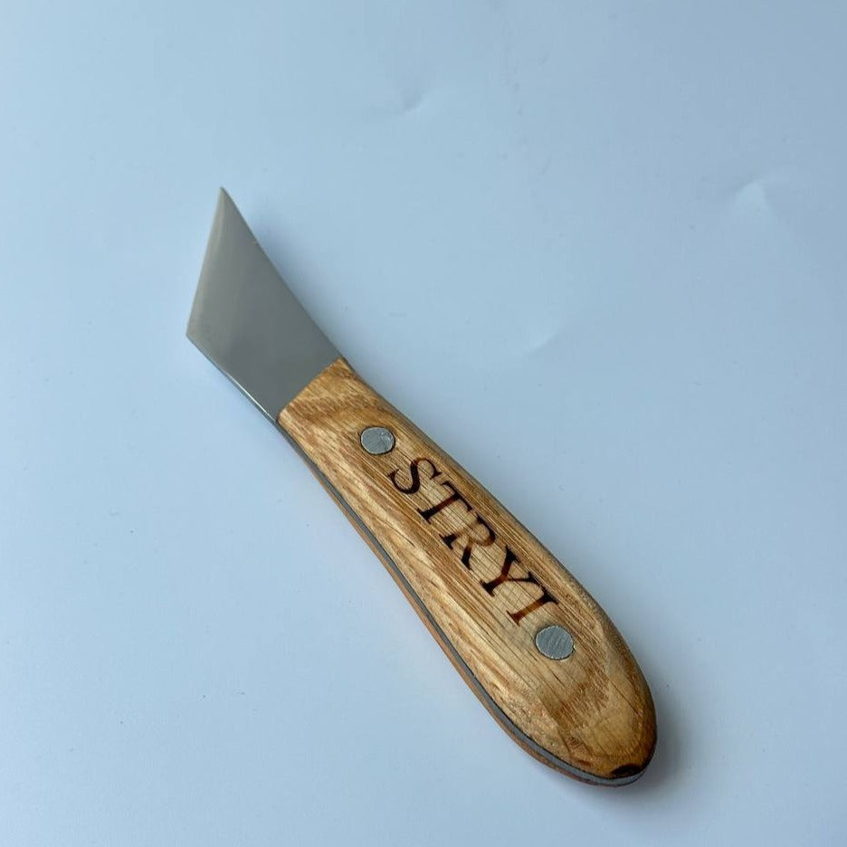 Gemustertes Schnitzmesser für Holzschnitzerei 40mm STRYI Profi, Schnitzmesser, Sloydmesser, Messer für Holzschmuck