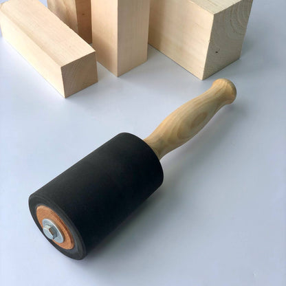Rubber mallet for woodworking and wood carving, stone processing, for making sculpture