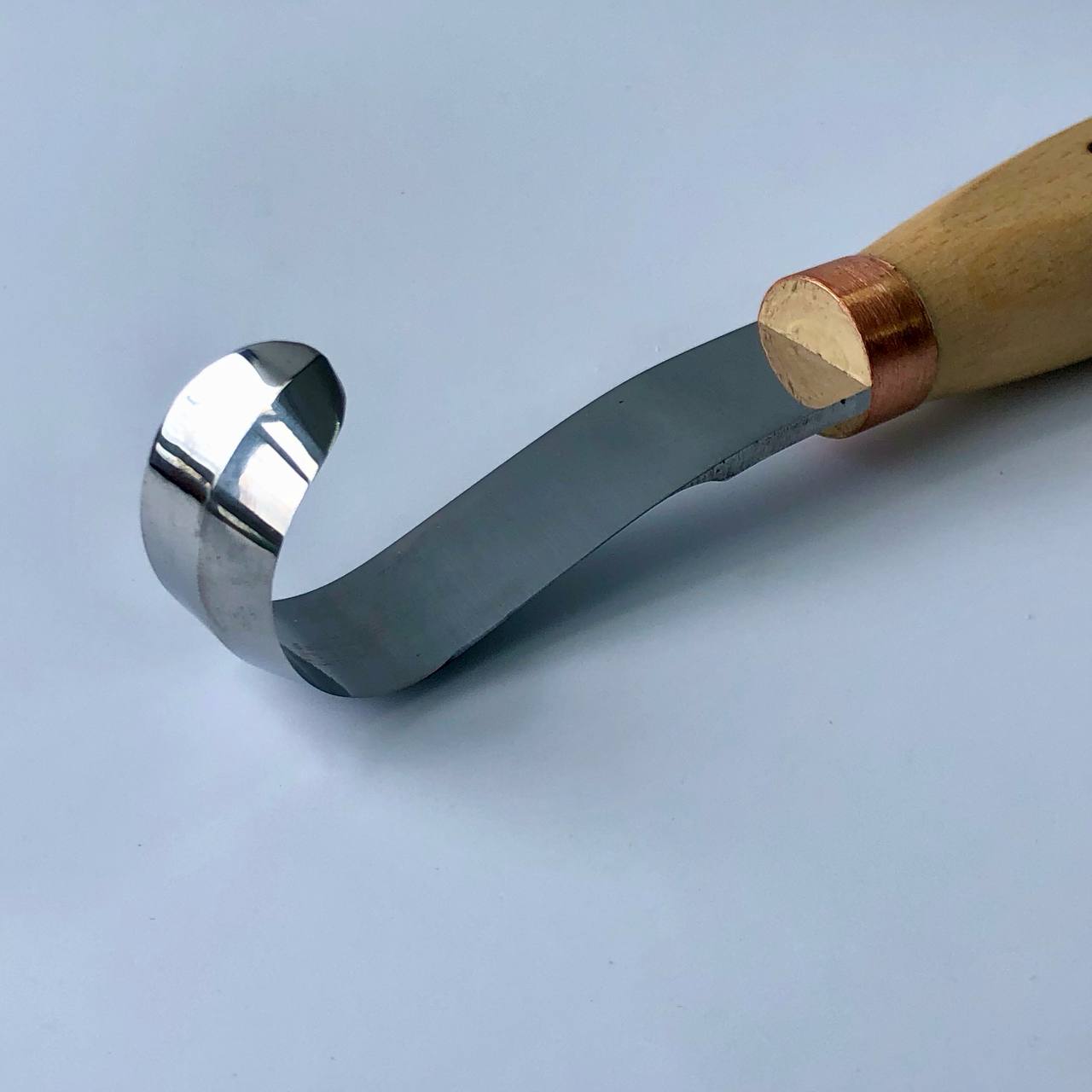 Cuchillo de gancho para tallar madera para cuchara, cuenco y corte de kuksa STRYI