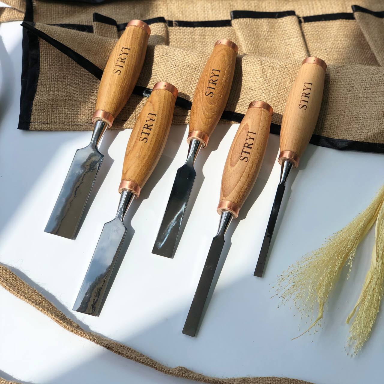 Set of forged chisels (5pcs) orders Wood Carving Tools Chisels Palm-Chisel Straight Rounded Chisel, Chisel Set, Wood Carving Knives, Forged knife