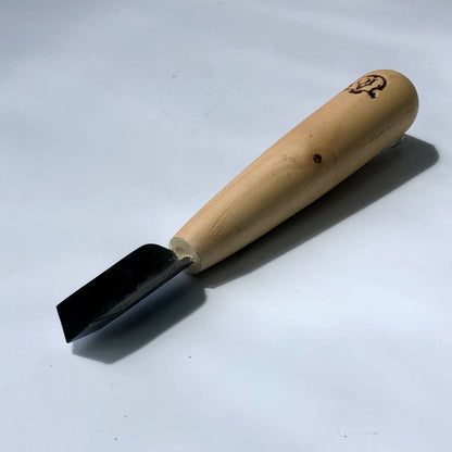 Cincel recto corto con separación en V STRYI-AY Profi para tallado de virutas, herramientas de tallado de madera, cuchillo detallado de virutas de tallado en madera, regalo para hombres cuchillo y herramientas