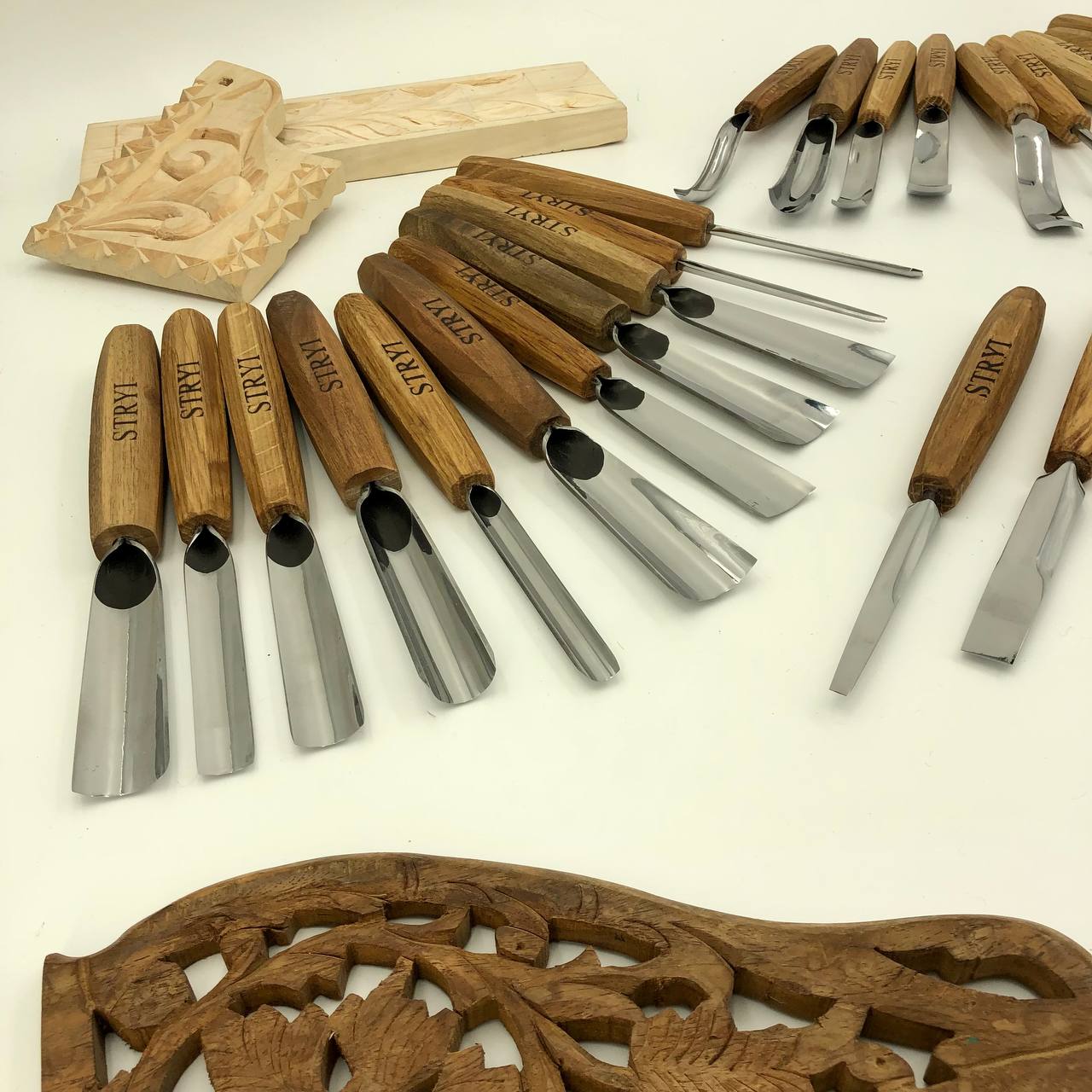 Wood carving tools set for relief carving, Woodworking tools, Chisel set