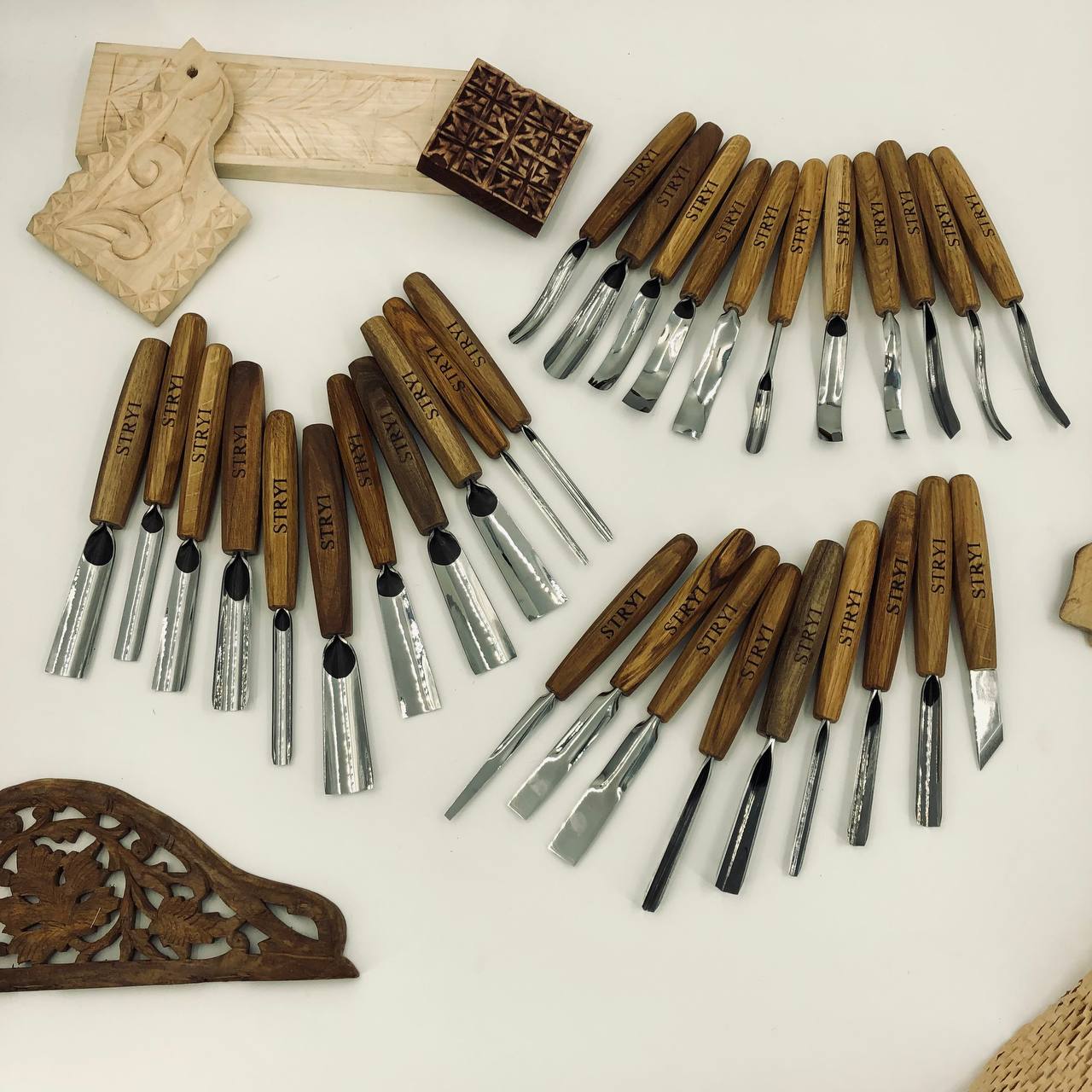 Wood carving tools set for relief carving, Woodworking tools, Chisel set