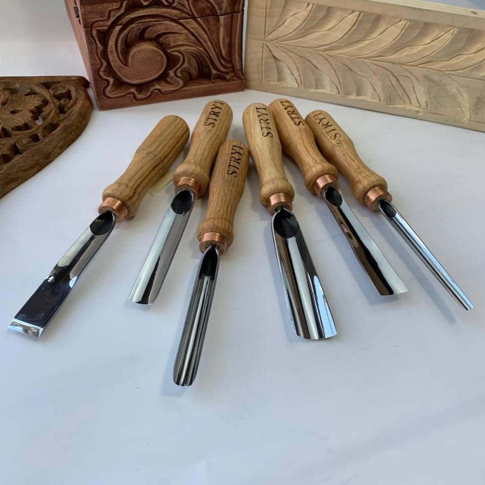 Gouges set, Basic wood carving kit STRYI