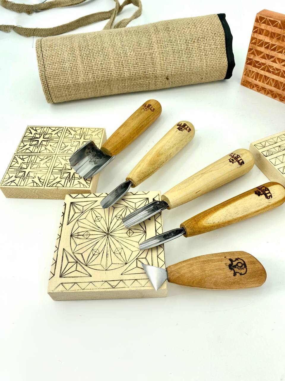 Wood carving kit for starter, Craft tools for schools