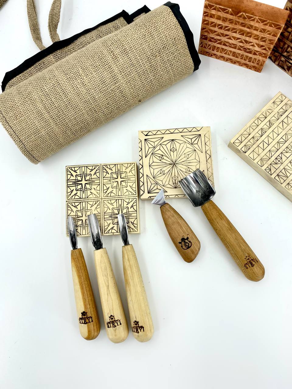 Wood carving kit for starter, Craft tools for schools