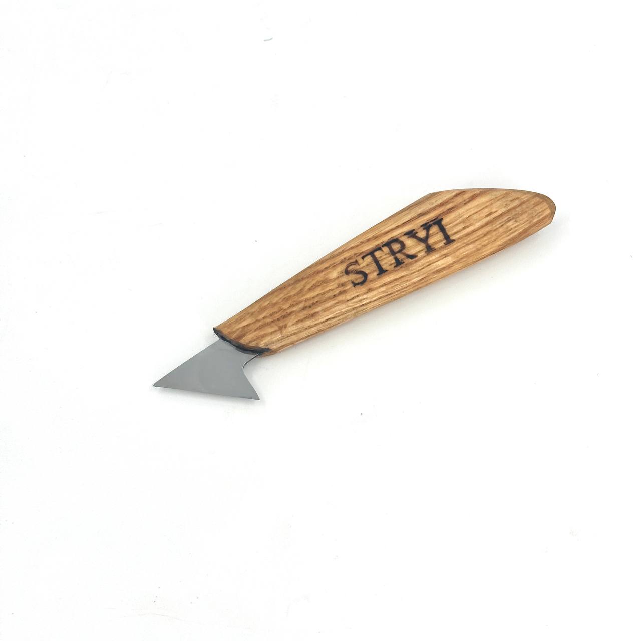 Wood carving knife 35mm STRYI Profi for relief and chip carving, Chip carving knife