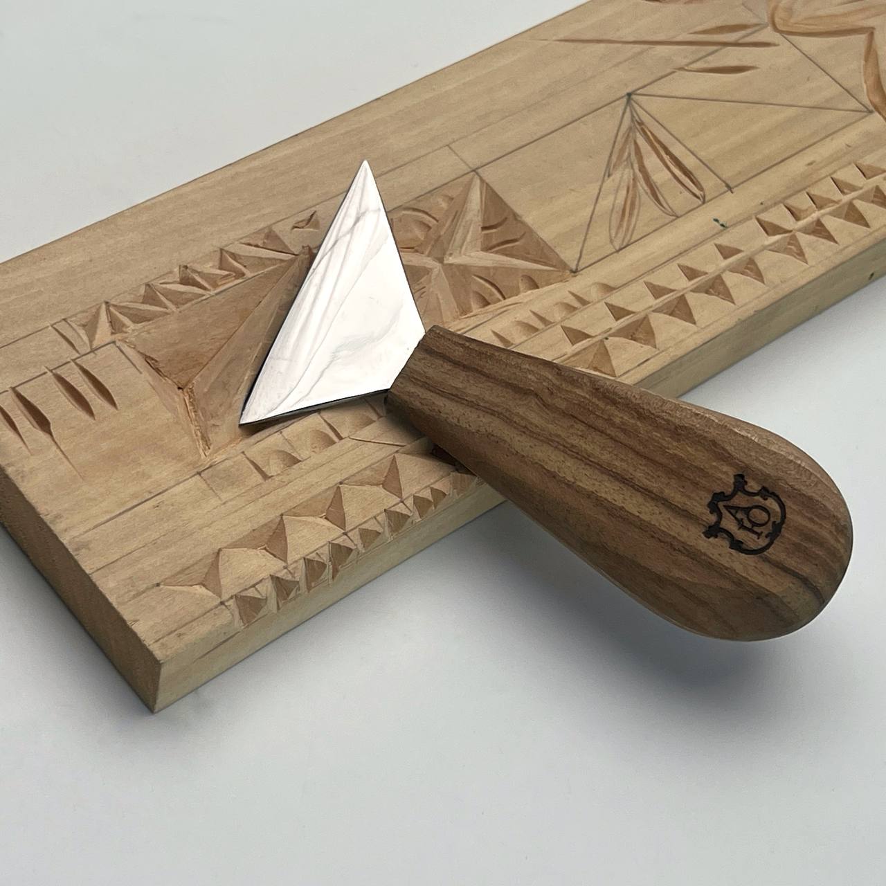 Chip Carving knife 70mm, Triangle knife chisel STRYI&Adolf Yurev Profi